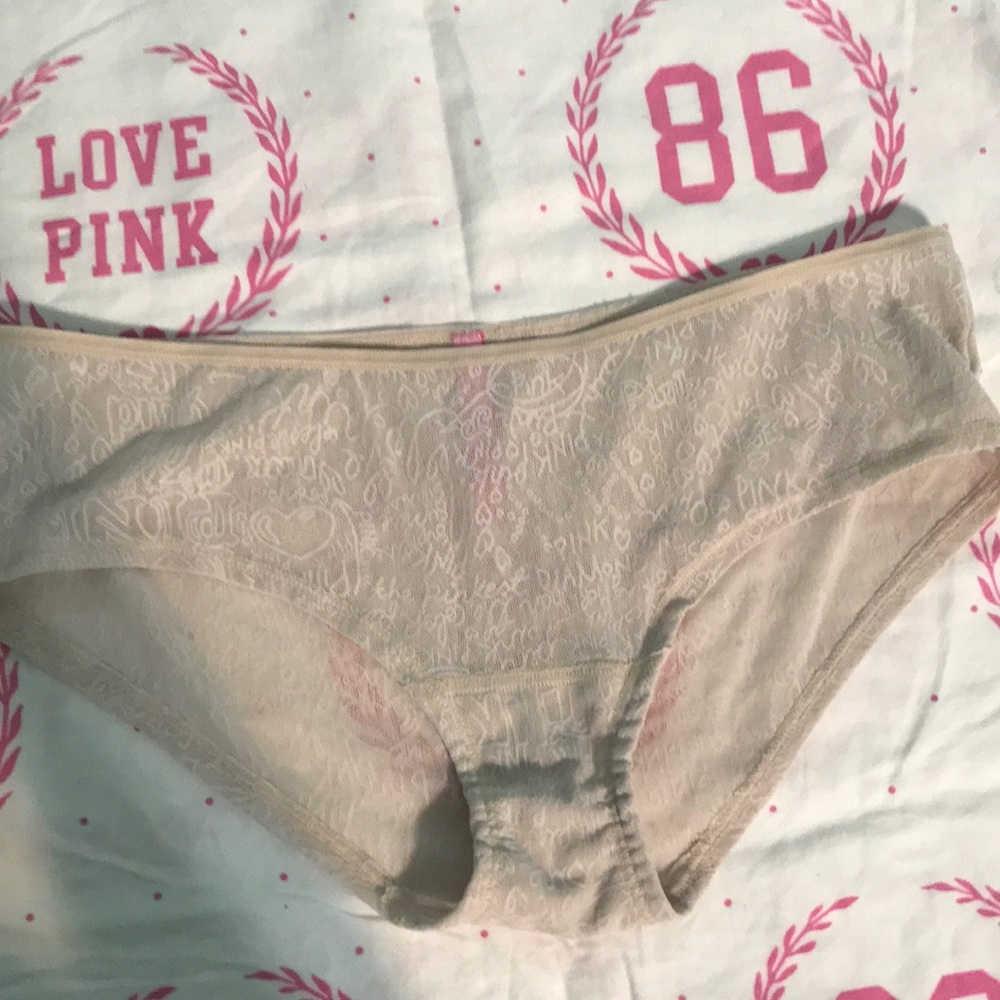 Vintage pink mesh panty